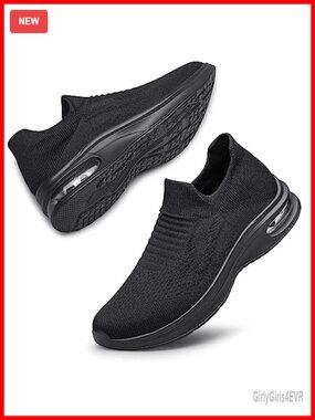 Lightweight Slip On Running Shoes Womens Breathable Flying Woven Yoga Sock